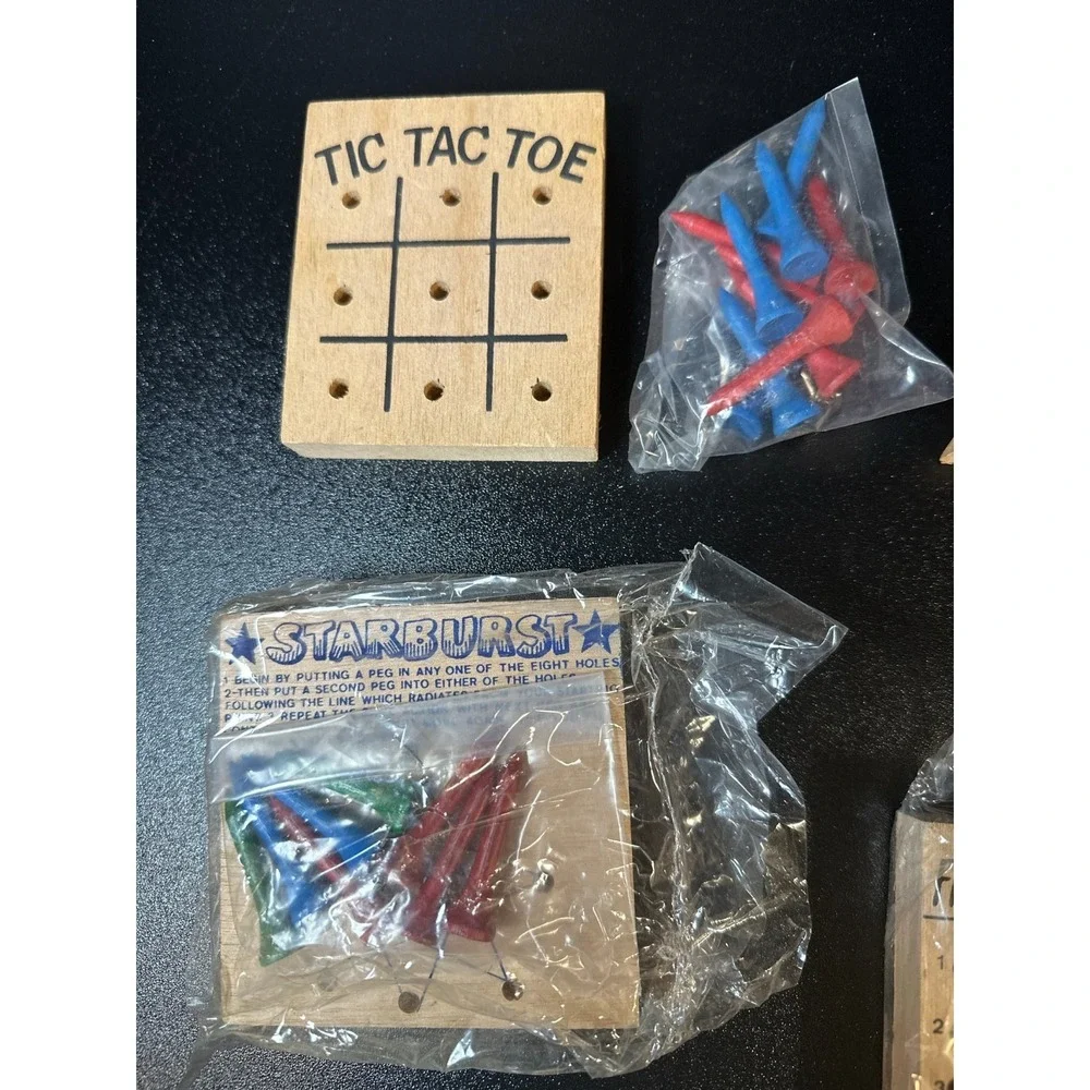 Cardinal Teasers 7‎ Brain Busters Wooden Peg Puzzle Games – Partial/Played